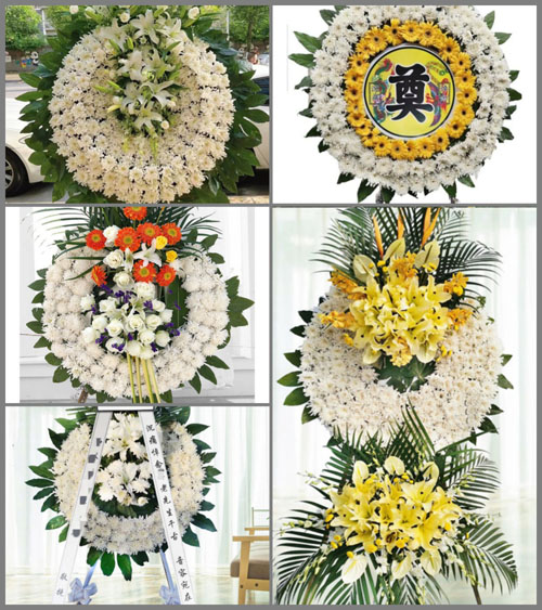 山东青岛胶州市马店镇小后屯村花圈速递