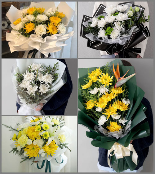 山东青岛胶州市马店镇小后屯村白事花束代送